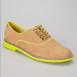 Tommy Hilfiger Ambra & Fluo Yellow Bahia Oxfords